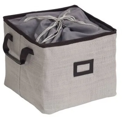 Produktbild von Wenko Aufbewahrungsbox Cool Grey faltbar, verschließbar 35 x 35 x 29 cm - Wäschebox, Box