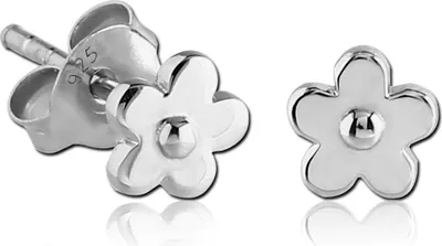 Produktbild von viva-adorno 1 Paar Damen Ohrringe Mädchen Ohrstecker 925 Silber Blumen Blüten Z533.D10