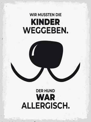 Produktbild von vianmo Holzschild 40x30 cm Hund Wir mussten Kinder weggeben Tier Haustier