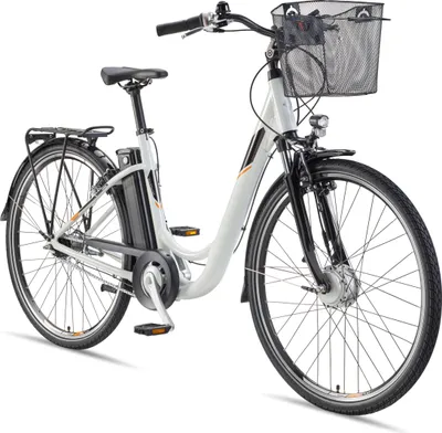 Produktbild von Telefunken E-Bike RC840 28 Zoll mit 7-Gang Shimano Nabenschaltung / Frontmotor 250W / Sitzrohrakku 531,3 Wh / weiß