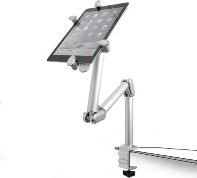 Produktbild von SYSTEM-S Universal Schwanenhals Tisch Halterung Halter 3-gelenkiger Haltearm Haltearm für Tablet PC's ebook Reader