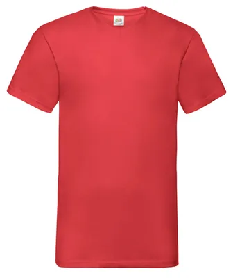 Obrázok produktu pre Fruit of the Loom – Pánske tričko „Valueweight“ s výstrihom do V FK3313 (S) (červené)