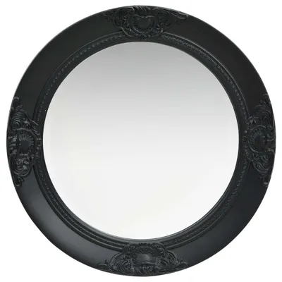 Produktbild von vidaXL Wandspiegel im Barock-Stil 50 cm Schwarz
