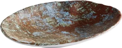 Produktbild von APS Teller Serie AQUARIS aus Melamin Kupfer / Blau BxTxH: 24 x 17 x 3,5 cm