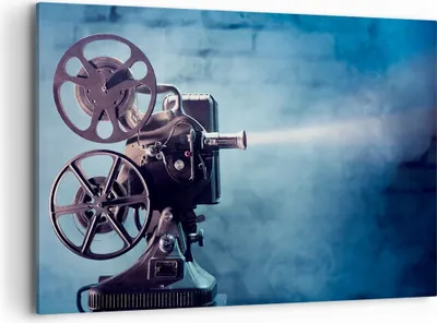 Produktbild von Bild auf Leinwand - Leinwandbild - Film projektor gedächtnis geschichte - 120x80cm - Wand Bild - Wanddeko - Leinwanddruck - Bilder - Kunstdruck - Leinwand bilder - Wandkunst - AA120x80-2671