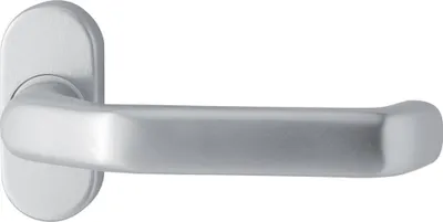 Produktbild von edi Rahmentürbeschlag FS U-Form gekröpft 9mm Aluminium F1 silberfarbig eloxiert