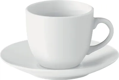 Produktbild von MidOcean - Espressotasse & Untertasse, 80ml MO462 (Einheitsgröße) (Weiß)