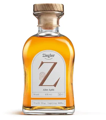 Produktbild von Brennerei Ziegler | Alter Apfel | Obstbrand | 50 cl | 43% vol. | Gold beim ISW 2022