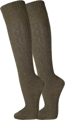 Produktbild von TippTexx 24 2 Paar zünftige Kniebundhosen-Strümpfe, , Loden, Größe 39-42