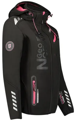 Produktbild von Geographical Norway Damen Jacken Schwarz WU8182F/GNO-BLACK / FLUO PINK L EU