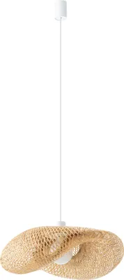 Image de Suspension HAVANA S bois naturel-blanc 1xE27x25W bambou dim. : 160x50x50 cm IP20 Nowodvorski Lighting