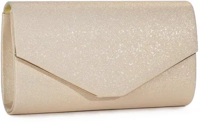 Produktbild von Glitzernde Abendtasche Elegante Goldene Clutch mit Abnehmbarer Kette Formelle Handtasche für Hochzeit Feier Ball