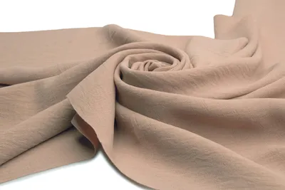 Image de Crêpe américain, tissu léger pour vêtements, Caffe Latte, 50 x 150 cm
