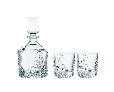 Obrázok produktu pre Nachtmann 3-dielna sada na whisky karafa + 2x Whisky Tumbler Sculpture 101984