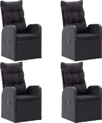 Obrázek produktu pro vidaXL 5dílný zahradní jídelní set černý