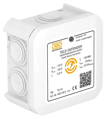 Obrázek produktu pro OBO Přepěťová ochrana Bettermann TD-4/I 5081690