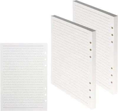 Produktbild von A5 Navullungen 160 Blatt 6 Löcher Einlegepapier 100 g/m² Ringband Notizbuch