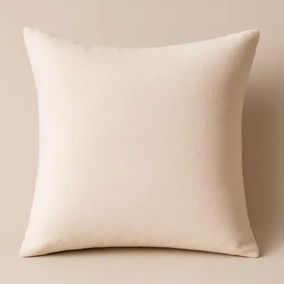 Dekokissen mit Füllung, Suède, 45x45 cm, beige