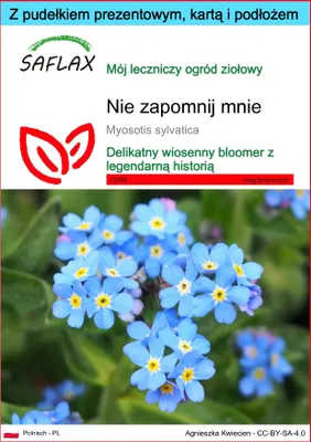 Zdjęcie produktu dla SAFLAX - Zestaw prezentowy - Nie zapomnij mnie - 150 Nasiona - Z pudełkiem upominkowym, etykietą wysyłkową, kartą podarunkową i podłożem uprawowym - Myosotis sylvatica