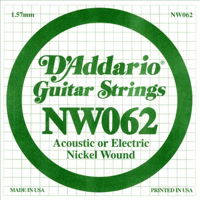 Produktbild von D'Addario Single Nickel Wound .062 Saite