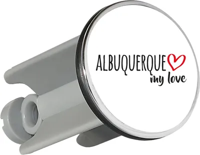 Produktbild von Huuraa Waschbeckenstöpsel Albuquerque my love 4cm höhenverstellbar Abflussstopfen Geschenkidee