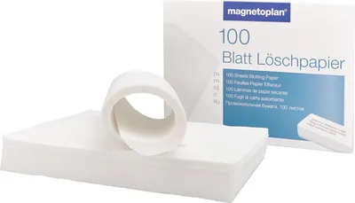 Immagine prodotto di carta assorbente magnetoplan ® 22 x 16 cm (L x L) carta bianca 100 fogli/confezione.