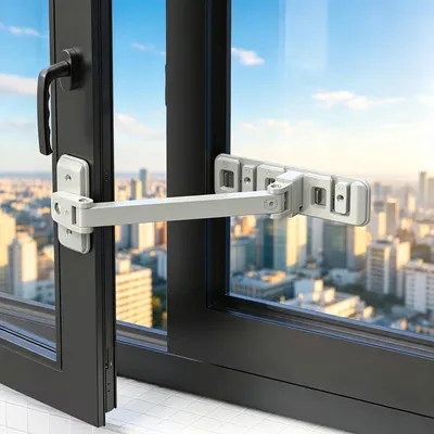 Produktbild von Fensterriegel, verstellbare Sicherheitsbeschränker ohne Bohren