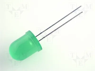 Produktbild von 2x LED grün 60° L-813GD LED Dioden THT 10mm 10mm 20÷70mcd