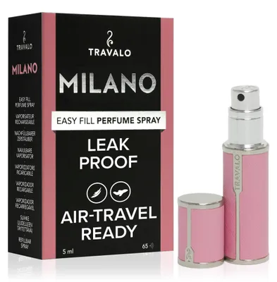 Zdjęcie produktu dla Travalo Milano perfumy z atomizerem do wielokrotnego napełniania Pink 5ml