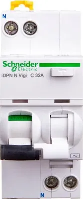 Produktbild von Differenzialschutzschalter 2P 32A C 0,03A Typ AC iDPN N VIGI A9D31632