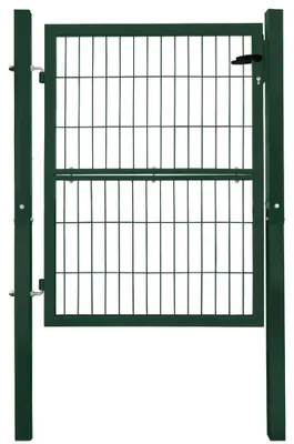 Produktbild von Gartentor Gartentür Zauntür Zauntor Gartenpforte Quadratrohr Anthrazit Grün mit Schloss V2Aox, Farbe / Türhöhe:Grün / 120 cm