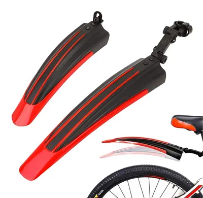 Produktbild von Fahrrad Schutzblech Set Rot für 20-26 Zoll Räder MTB Rennrad Citybike