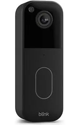 Produktbild von Blink Videotürklingel (neueste generation) | Einzelgerät | Kopf-bis-Fuß-Aufnahme in HD, 2 Jahre Batterielaufzeit, IP-65, Funktioniert mit Alexa, Erforderliches Sync-Modul nicht enthalten – Schwarz