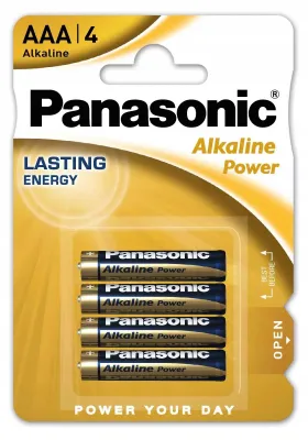 Obrázok produktu pre Panasonic LR03APB, Batéria na jedno použitie, AAA, Alkalický, 1,5 V, 4 kusov, Modrá, Zlato