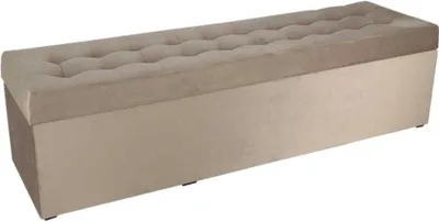 Obrázok produktu pre mg dizajnová čalúnená stolička, 45x160 cm, farba béžová - mäkký sedák, skladacia, odolná voči zaťaženiu do 300 kg