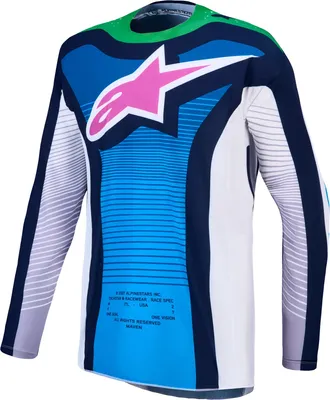 Productafbeelding van Alpinestars Techstar Maven crossbroek, wit/blauw/groen, maat M
