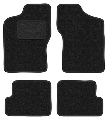 Zdjęcie produktu dla Dywaniki samochodowe welurowe LUX-ANTHRA do: Fiat Cinquecento (1991-1998, hatchback) antracytowe z wzmocnieniem kierowcy, z mocowaniami