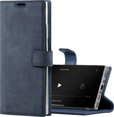 Produktbild von SURAZO Handyhülle für Samsung S10 hülle Premium RFID Echt Lederhülle Schutzhülle mit Standfunktion Klapphülle