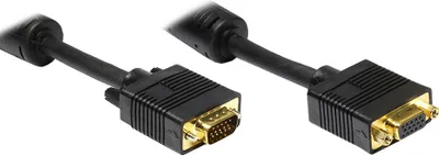 Produktbild von Verlängerung S-VGA Stecker auf Buchse, schwarz, 3m, Good Connections®