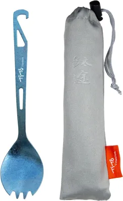 Imagen del producto de Cubiertos de camping multifunción "Spork" 3 en 1: tenedor, cuchara y abrebotellas, 160 mm, ligeros, ideales para actividades al aire libre