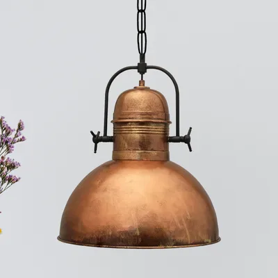 Produktbild von Vintage Lampe Deckenleuchte Lampe Metall Retro Hängelampe