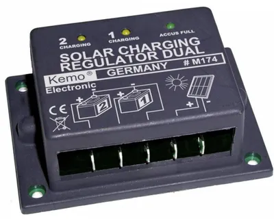 Produktbild von Kleiner Laderegler für Solarpanels und 1 oder 2 Akkus, 12 V, 16 A