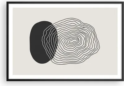Produktbild von Gerahmtes Poster - Schwarzer Rahmen - Abstraktion Fleck Gläser - 91,5x61 cm - Wand Bild - Wanddeko - Wandbilder - Wandposter - Bilderrahmen - Bilder - Kunstdruck - Wandbild - P2BAA91x61-4325