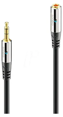 Immagine prodotto di Prolunga per jack SONERO, 3,5 mm, 5 m, nera