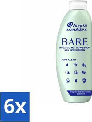 Immagine prodotto di Shampoo Head & Shoulders Bare Pure Clean – Antiforfora 6x400 ml - Confezione Risparmio