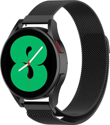 Produktbild von Strap-it Samsung Galaxy Watch 4 - 44mm Milanese Strap (Schwarz)