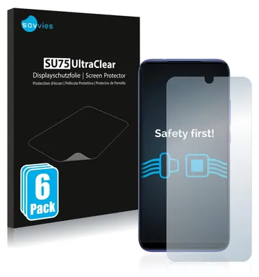 A product box and a screen protector on a phone.