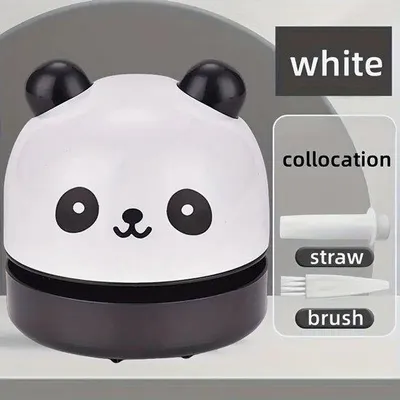 Image de Mini-aspirateur portable, fonctionnant avec 2 piles AA, blanc