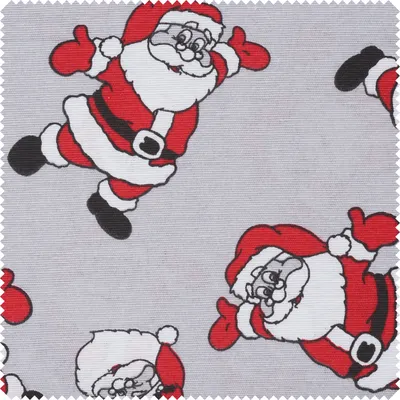 Produktbild von Motiv-Stoff Leinenoptik "Santa", 140 cm breit, Meterware