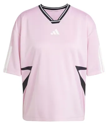 Image de Adidas - T-shirt « Tiro » pour femme, coupe boyfriend ample GT19220 (34 DE - 36 DE) (rose)